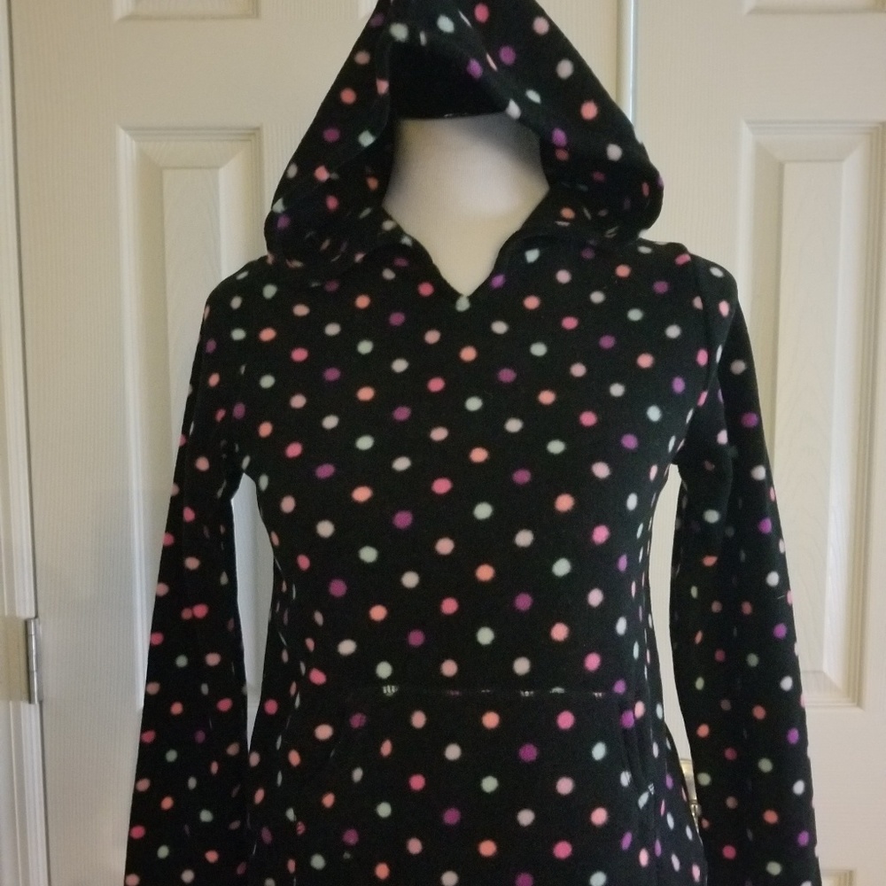 Hooded fleece sweater (size L 10/12)